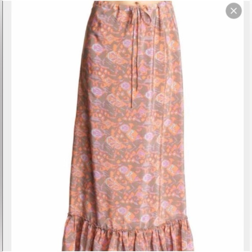 Twelfth Street by Cynthia Vincent silk maxi skirt